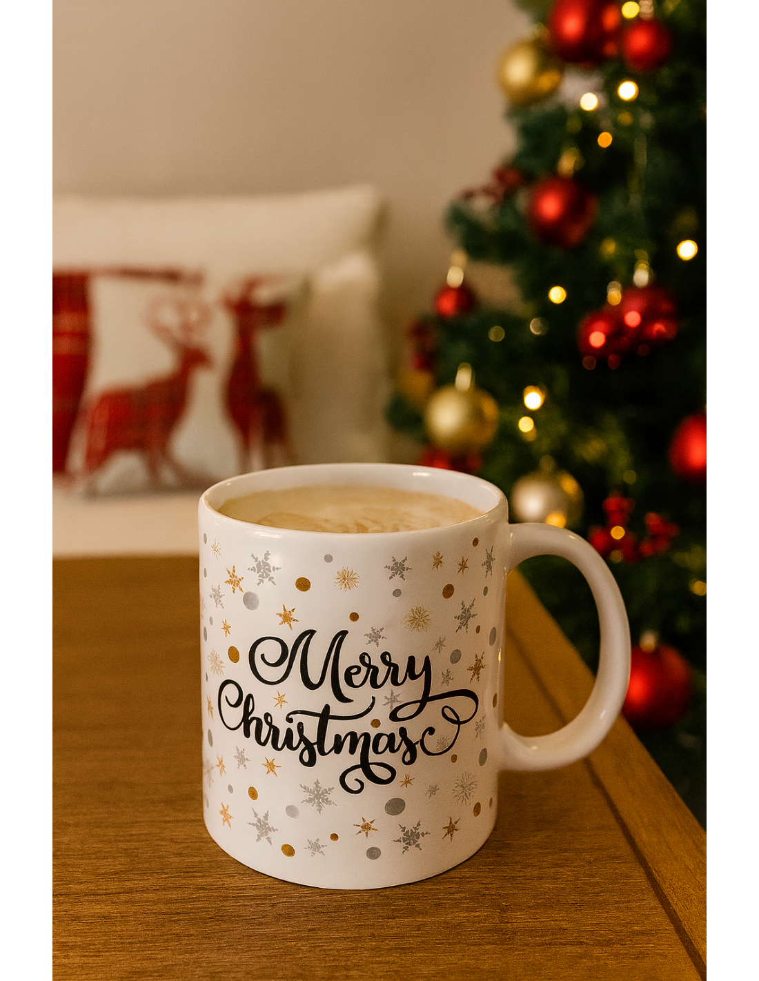 PORCELLANE: vendita online Tazzone di Natale in Ceramica 325ml, Decoro Natalizio Assortito, Mug Colazione, La magia di Natale...