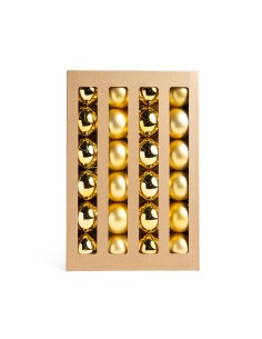 CONF 24 SFERE DORATE 6CM PLASTICA