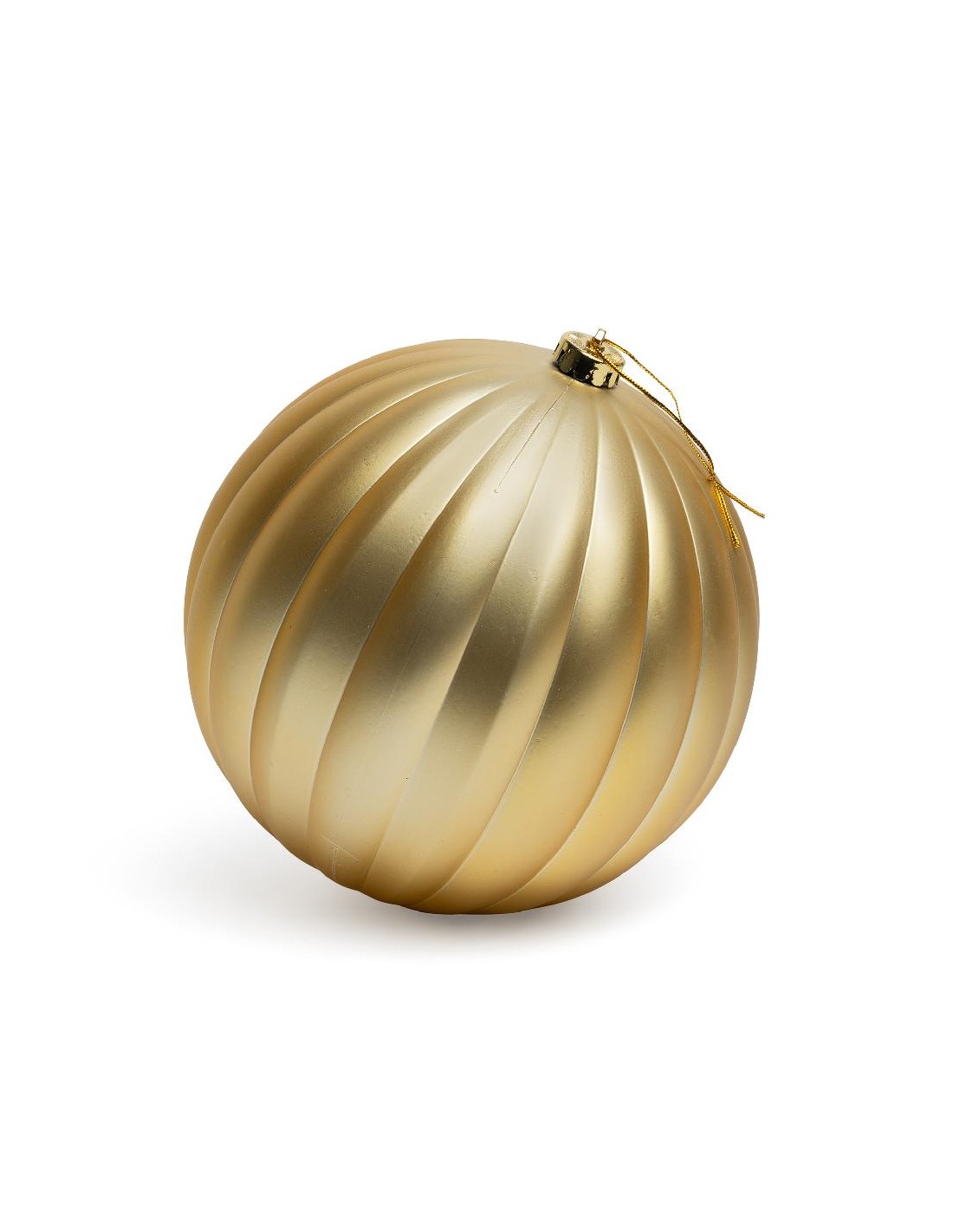 SFERA STRIATA DORATA 20CM PLASTICA