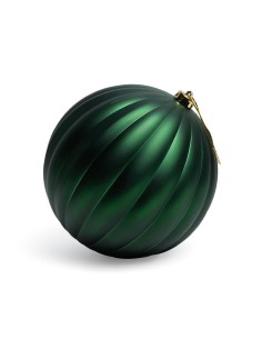 SFERA STRIATA VERDE 20CM PLASTICA