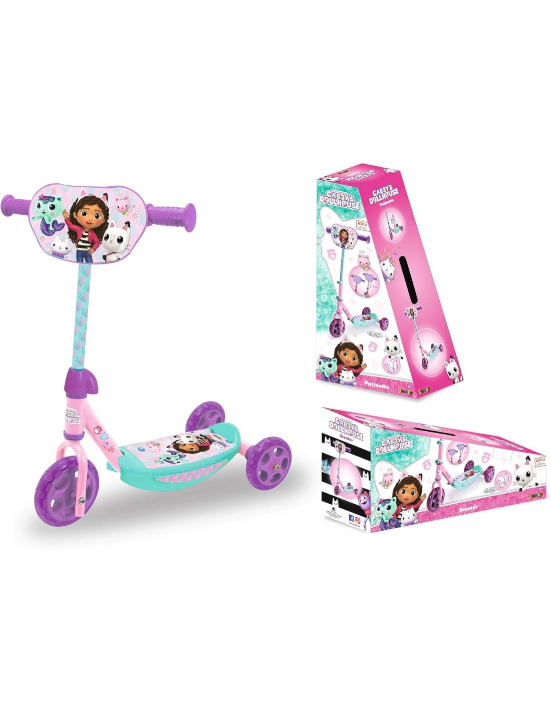 Monopattino 3 ruote Gabby’s Dollhouse Smoby | shopincasa.it