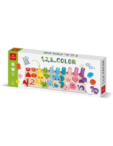 Dal Negro 1 2 3 Color gioco educativo legno bambini | shopincasa.it