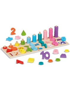 Dal Negro 1 2 3 Color gioco educativo legno bambini | shopincasa.it