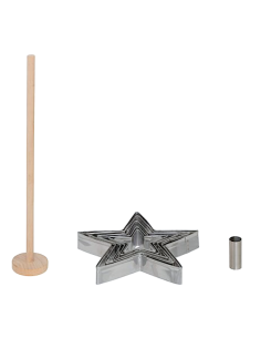 Set 5 stampini, 1 cilindro e 1 timbro biscotti stella Natale | shopincasa.it