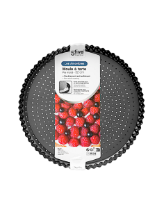 Stampo per crostata 32 cm con fondo rimovibile in metallo | shopincasa.it