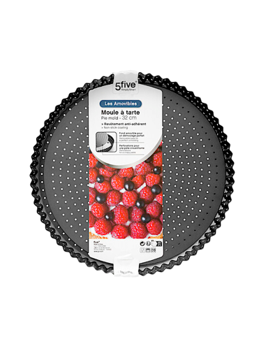 Stampo per crostata 32 cm con fondo rimovibile in metallo | shopincasa.it