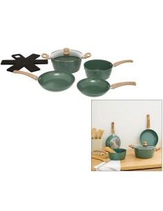 Batteria di pentole in alluminio forgiato 6 pezzi | shopincasa.it