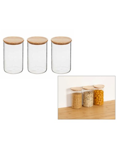 5five Lotto 3 barattoli da 1 L con tappo ermetico | Shopincasa