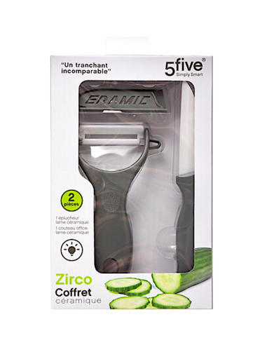 5five Coltello e pelapatate in ceramica zirco – Set cucina | Shopincasa