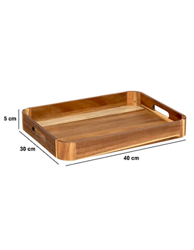 Vassoio Rettangolare in Acacia 40x30x5 cm | Shopincasa.it