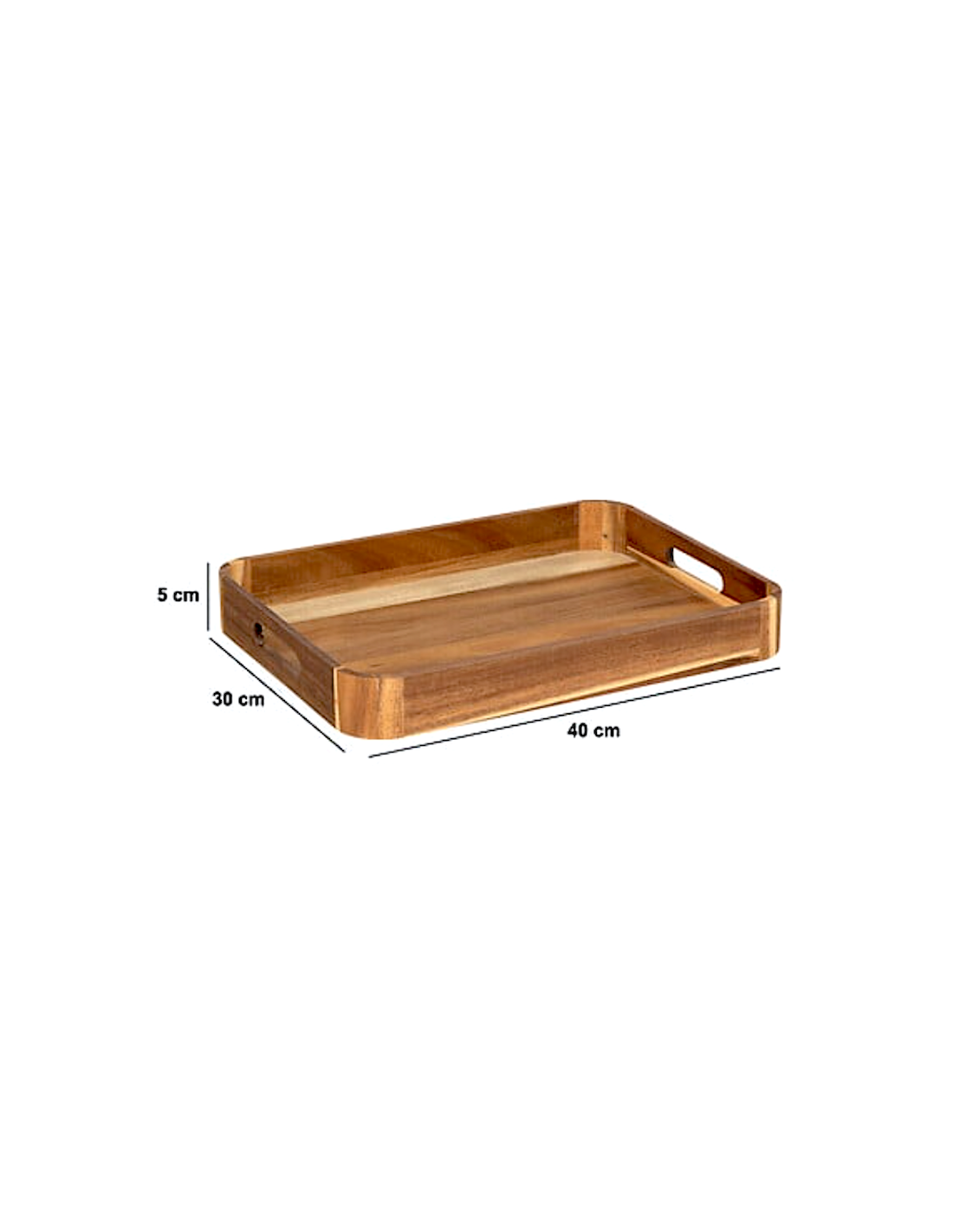 Vassoio Rettangolare in Acacia 40x30x5 cm | Shopincasa.it