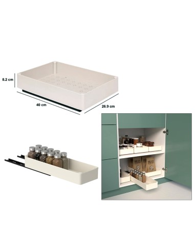 Organizer da Scrivania 40 cm Beige | Shopincasa