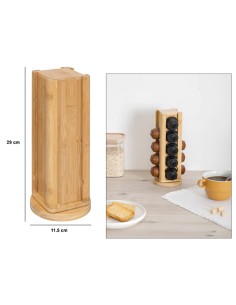 Porta Capsule Rotante Dolce Gusto – 20 Spazi in Bambù | Shopincasa.it
