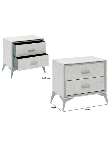 Cassettiera 5five Granito 2 Cassetti | Shopincasa.it