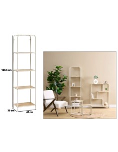 SCAFFALE 193685 CURVY 45X30CM H170CM MDF/METALLO
