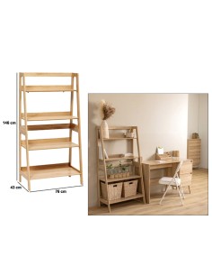 SCAFFALE 212801 ABANA 4 PIANI 76X43CM H146CM MDF