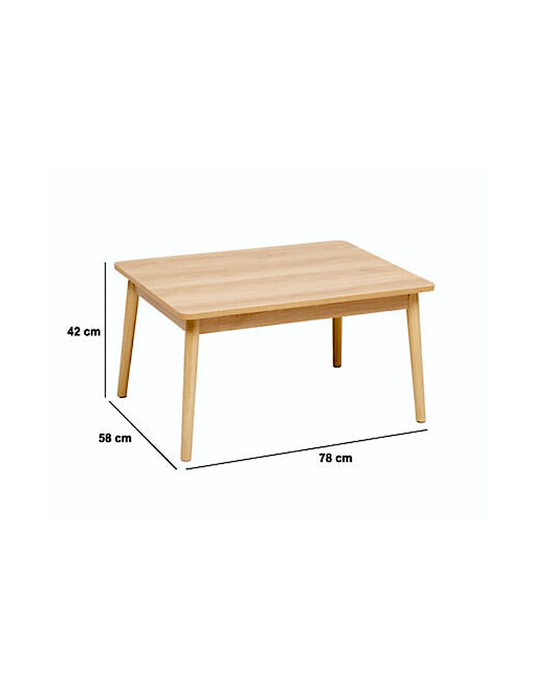 Tavolino Abana 5five in Legno Chiaro | Shopincasa.it