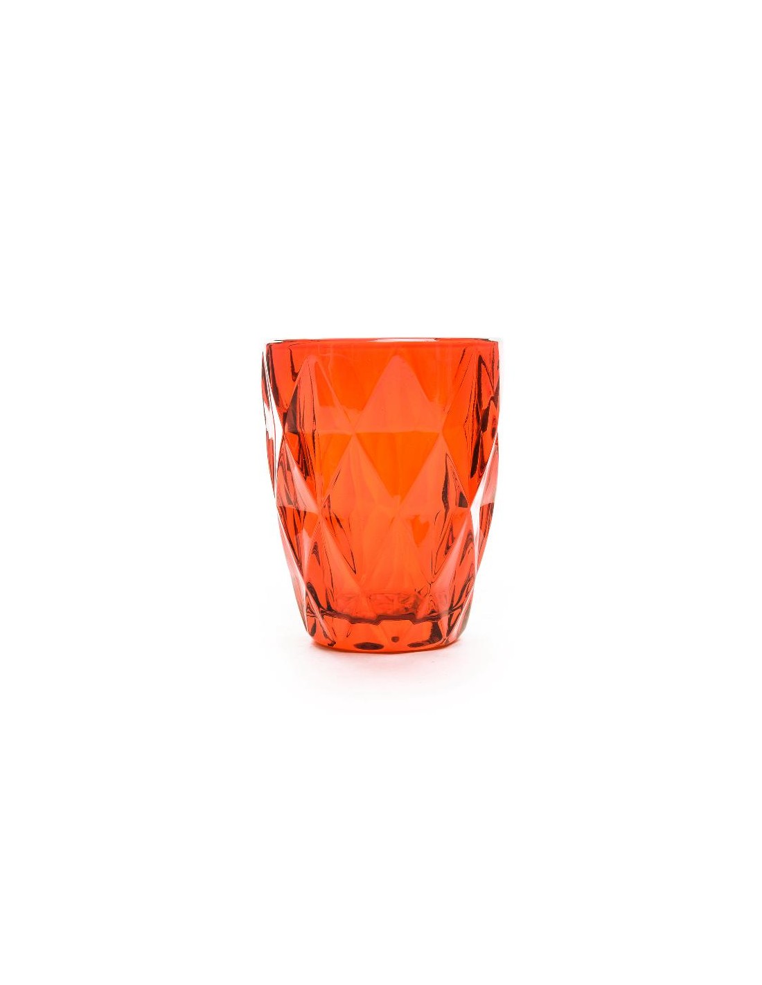 SET 6 BICCHIERI VETRO ROSSO 210ML