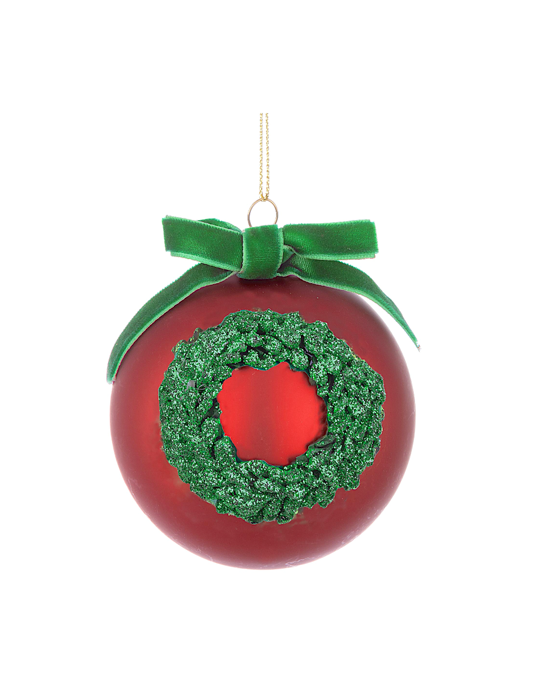 SFERE E PENDAGLI: vendita online Sfera di Natale Corona Vetro 8cm – La Magia di Natale a casa tua in offerta