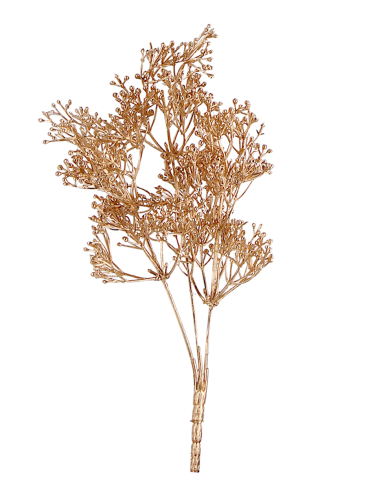 PICK: vendita online Pick Howell di Natale oro H33cm con 3 rami decorativi, finitura oro brillante in PE e fil di ferro in of...