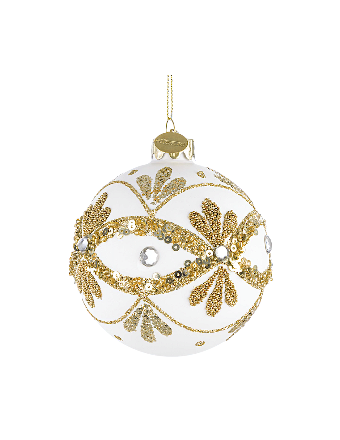 SFERA GARISH 8CM VETRO BIANCO