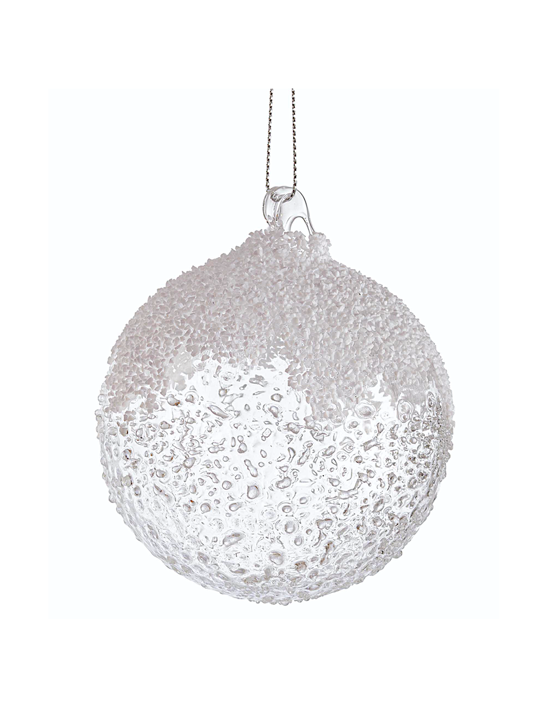 SFERE E PENDAGLI: vendita online Sfera di Natale Cheery Vetro 8cm Trasparente – La Magia di Natale a casa tua in offerta