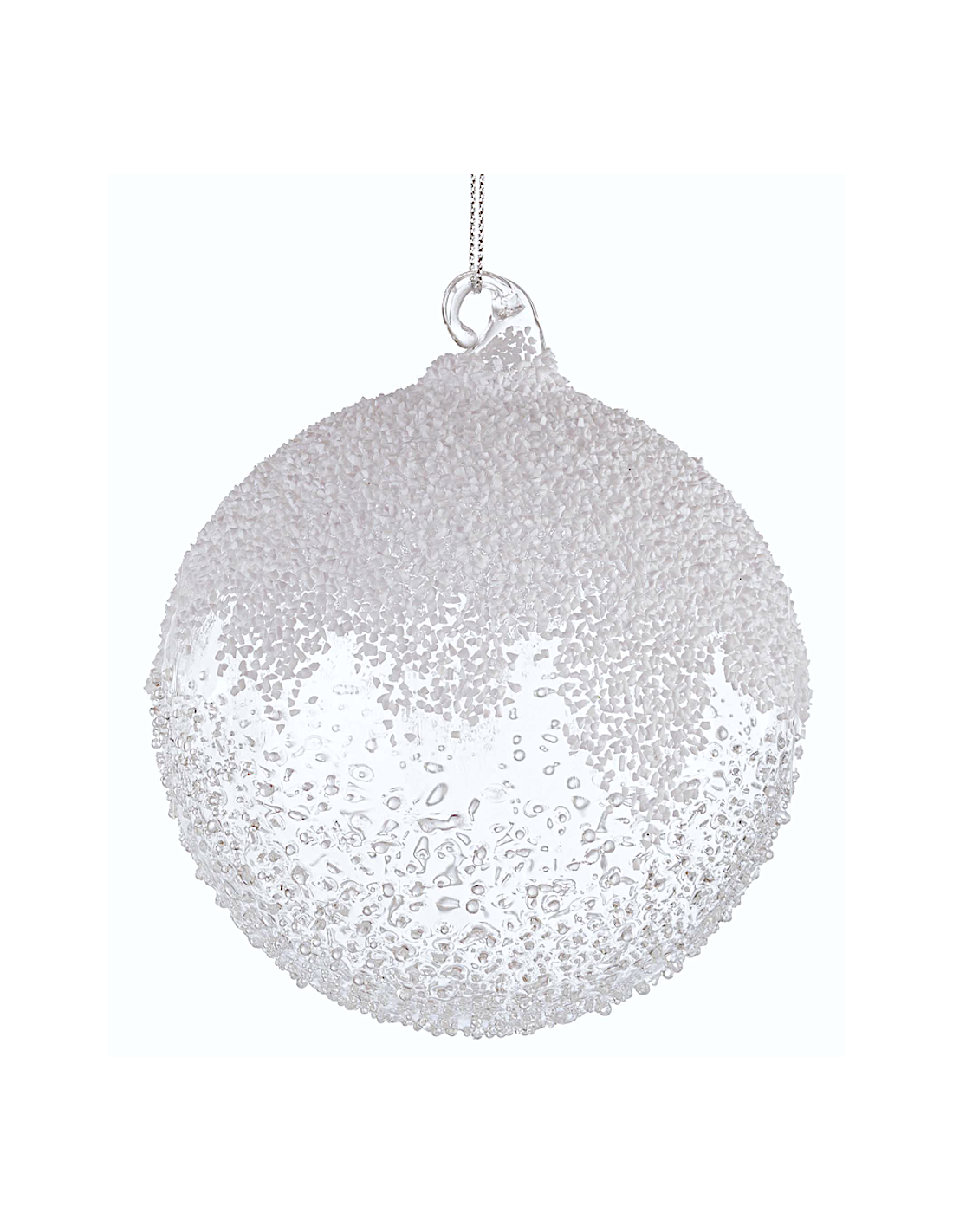 SFERE E PENDAGLI: vendita online Sfera di Natale Cheery Vetro 10cm Trasparente – La Magia di Natale a casa tua in offerta
