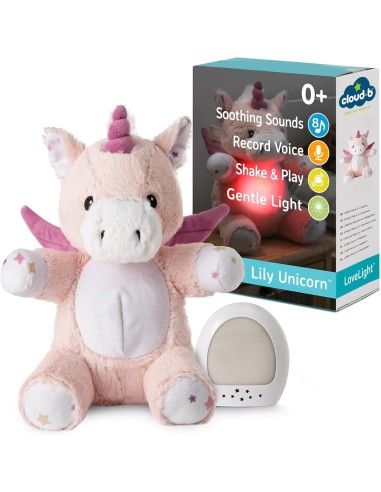 Cloud B Lily Unicorno Rosa luce notturna peluche bambini | shopincasa.it