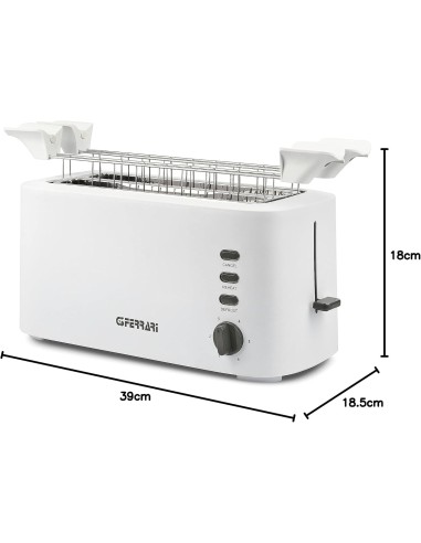 Tostapane Grandi Fette Essential Toast 1500W G3 Ferrari G10142 | Shopincasa
