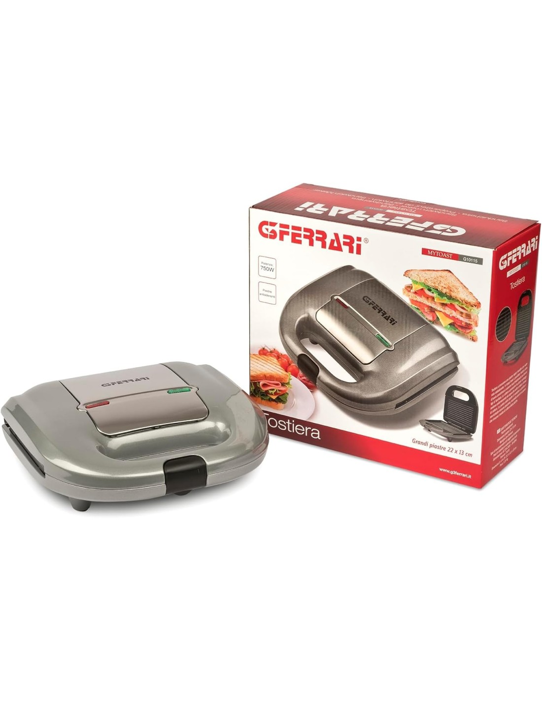 Tostiera MyToast 750W G3 Ferrari G10115 | Shopincasa