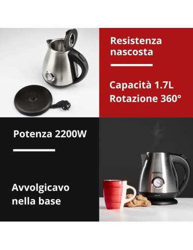 Bollitore Elettrico Rapido 1,7L G3 Ferrari | Shopincasa