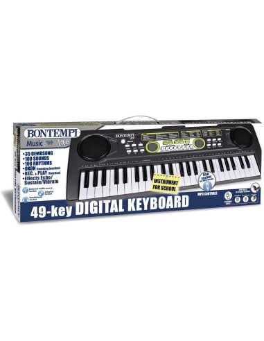 Tastiera Digitale Bontempi 49 Tasti con Funzioni Didattiche | Shop in Casa