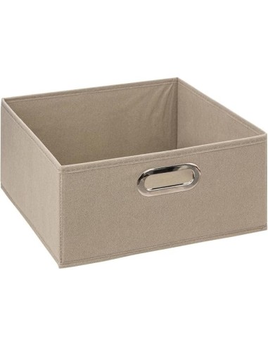 Scatola Portaoggetti in Lino 31x31x15 cm Beige | Shopincasa