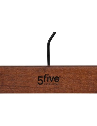 Set 2 Appendini in Legno Scuro con Fermagli 5Five | Shopincasa