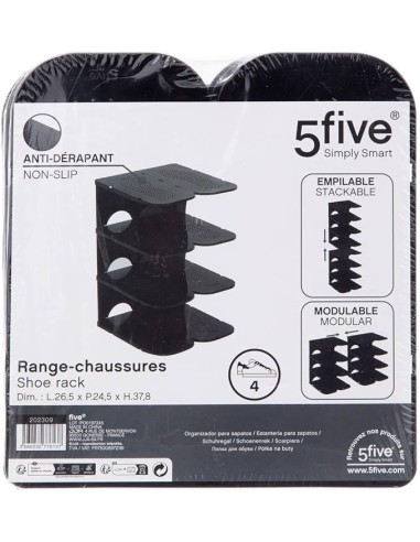 Scarpiera in Plastica 5five 4 Ripiani | Shopincasa.it