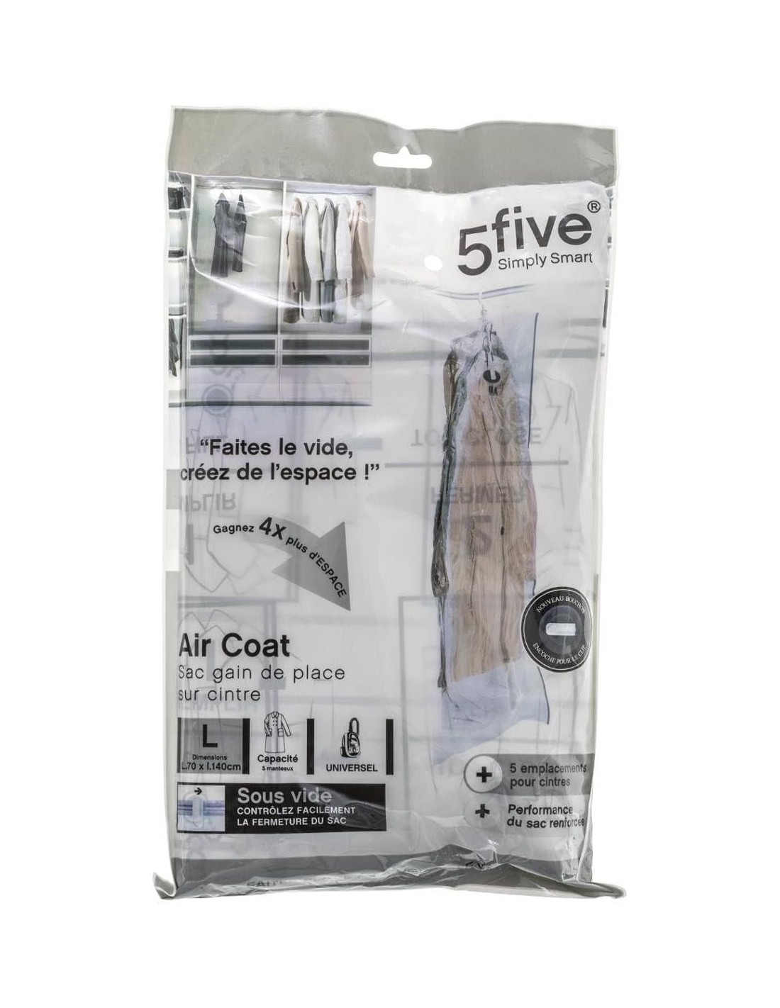 Sacco Compressore 5five Air-Coat 160x70 cm | Shopincasa.it