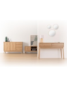 Credenza 5five Abana 3 Cassetti Effetto Rovere Naturale | Shopincasa.it 2