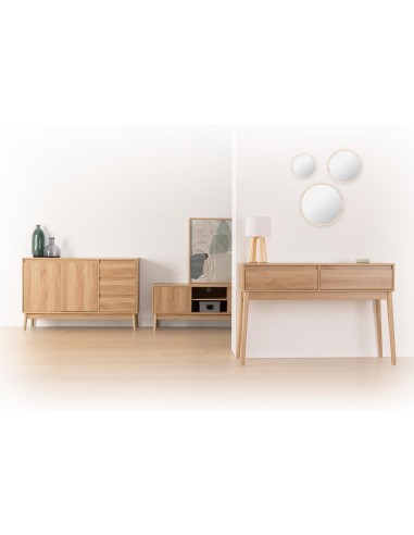 Credenza 5five Abana 3 Cassetti Effetto Rovere Naturale | Shopincasa.it