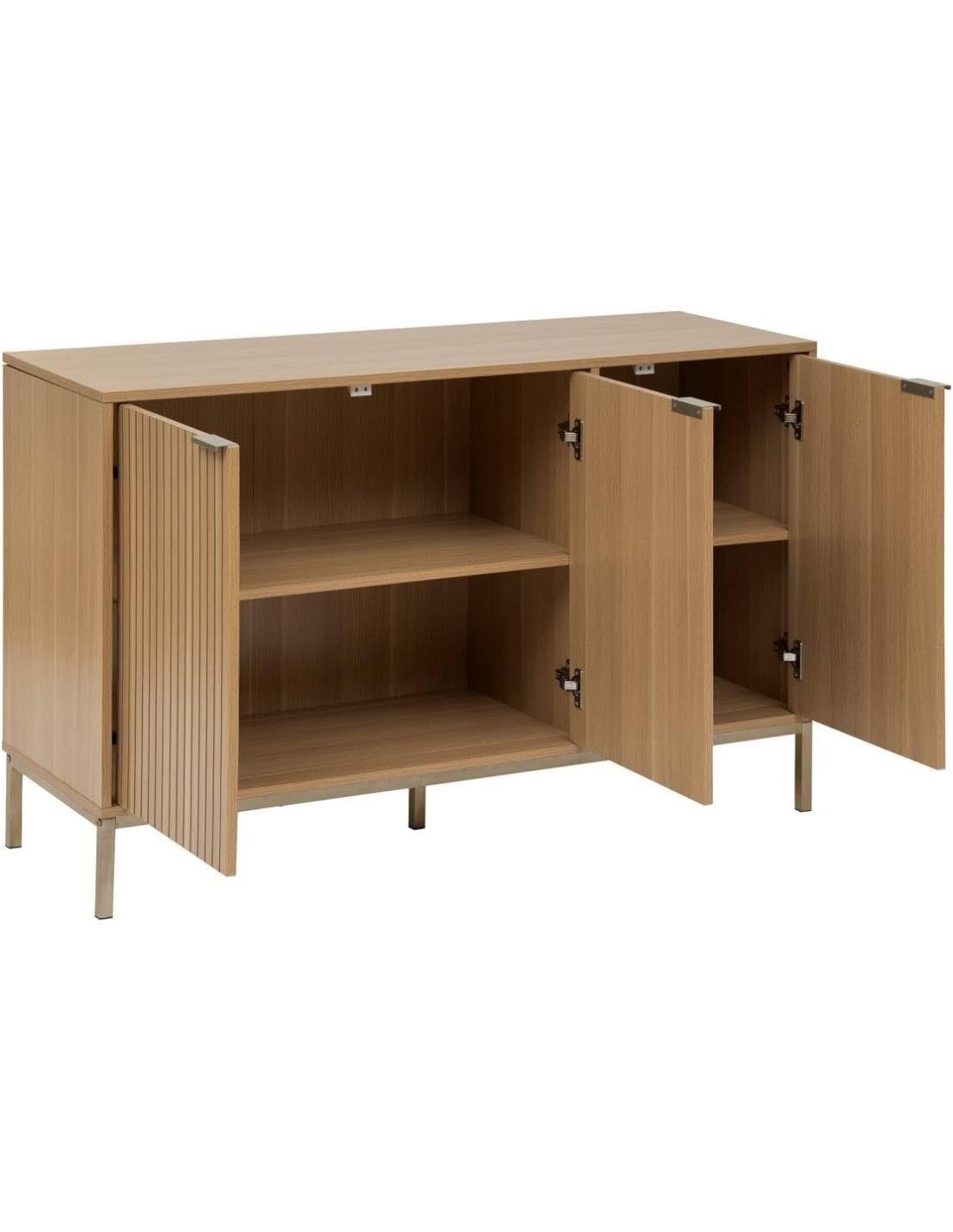 Credenza 5five Tasso 3 Ante Effetto Legno Naturale 120 cm | Shopincasa.it