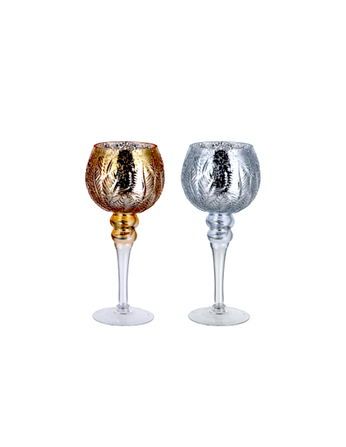 COPPA PORTACANDELA 80763 VETRO H30CM ASSORTITO