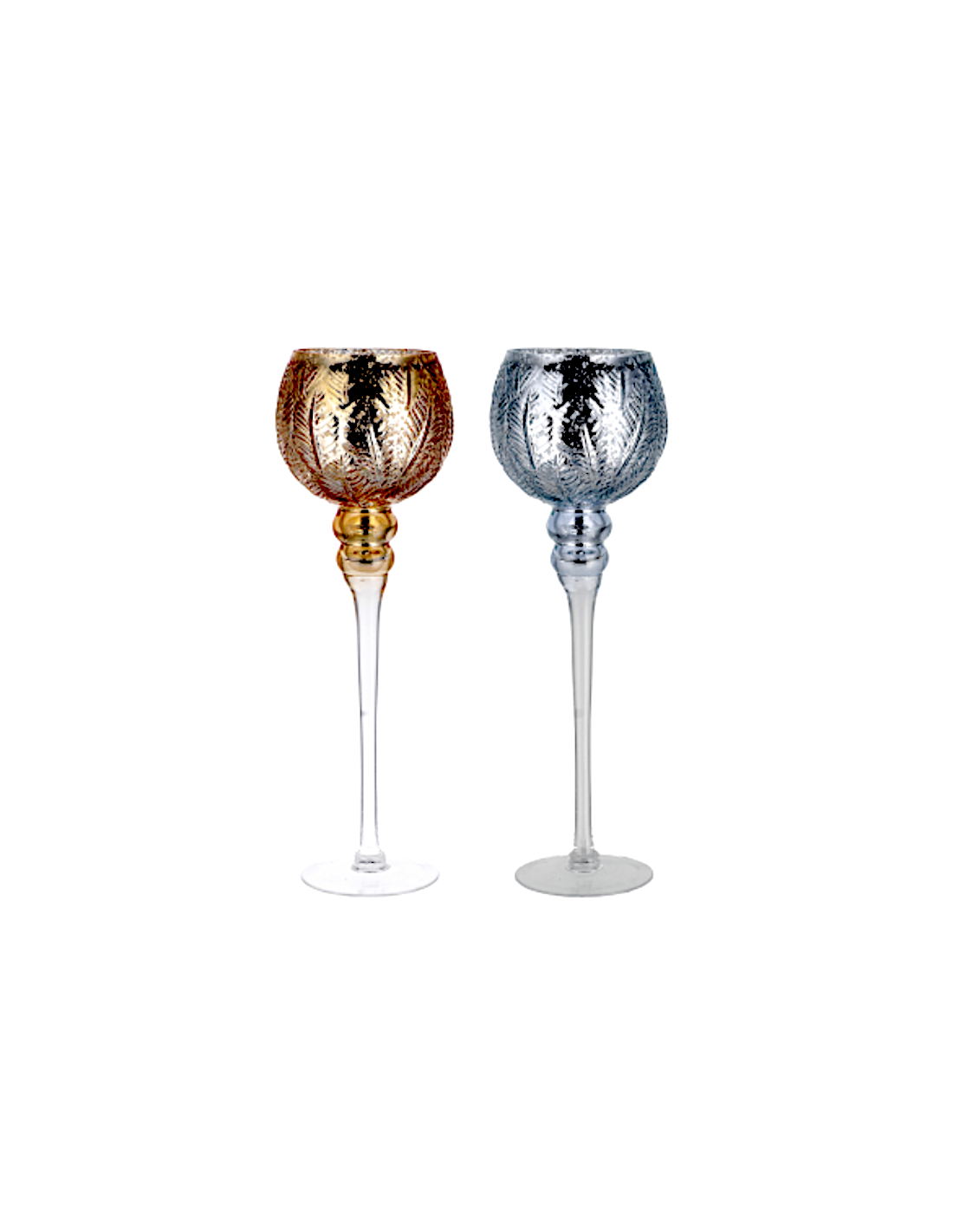 COPPA PORTACANDELA 80765 VETRO H40CM ASSORTITO