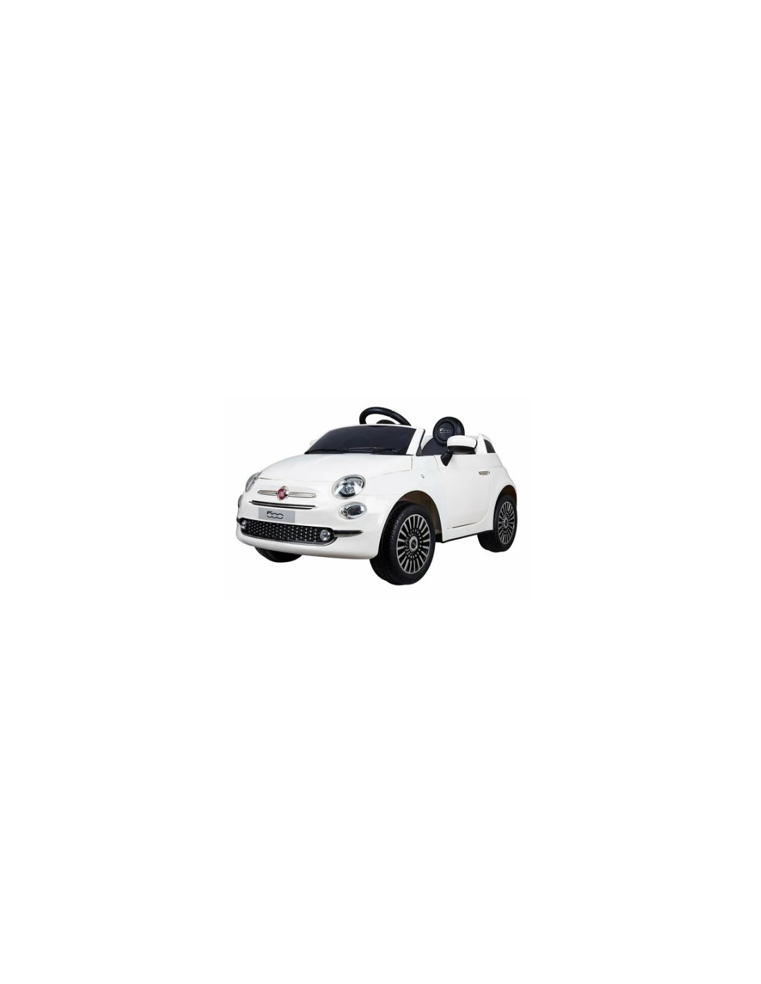 Auto elettrica bambini Fiat 500 12V bianca con telecomando | shopincasa.it