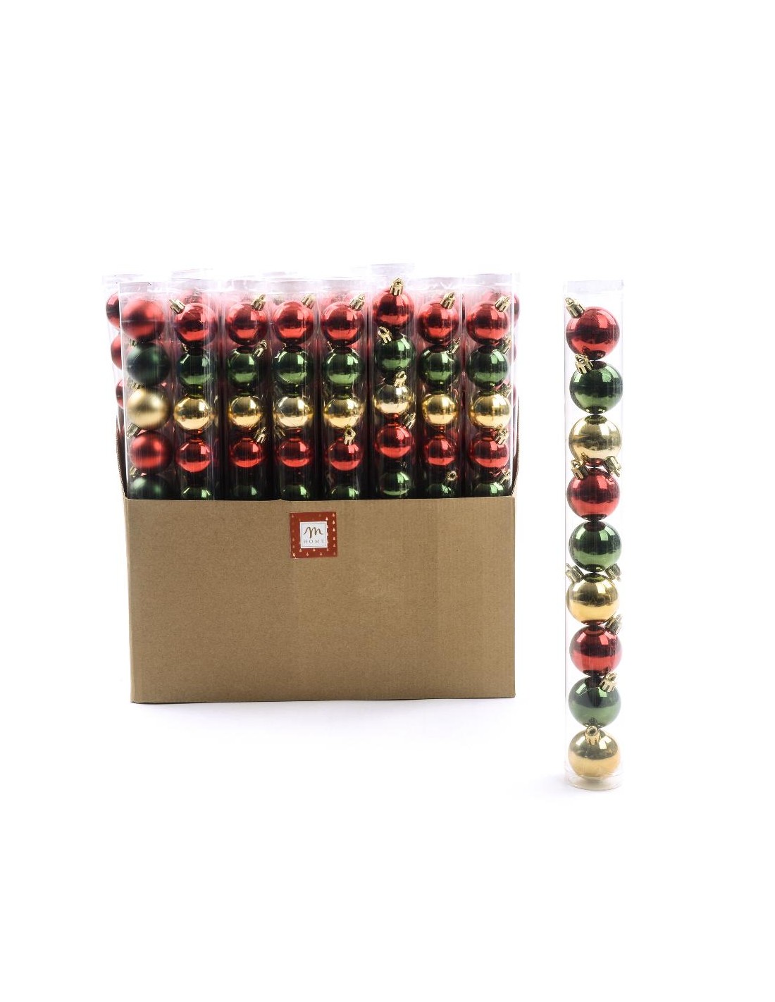 CONF 9 SFERE MULTICOLOR 4CM PLASTICA