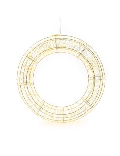 CORONA METALLO DIAM.48CM CON 1440 LUCI