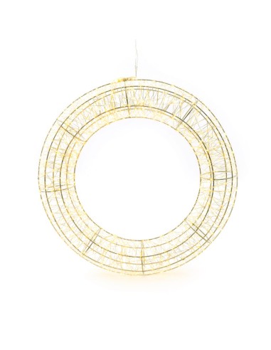 CORONA METALLO DIAM.48CM CON 1440 LUCI