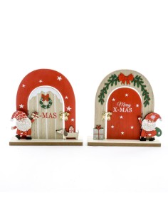 DECORAZIONE PORTA LEGNO 19X19CM ASSORTITO