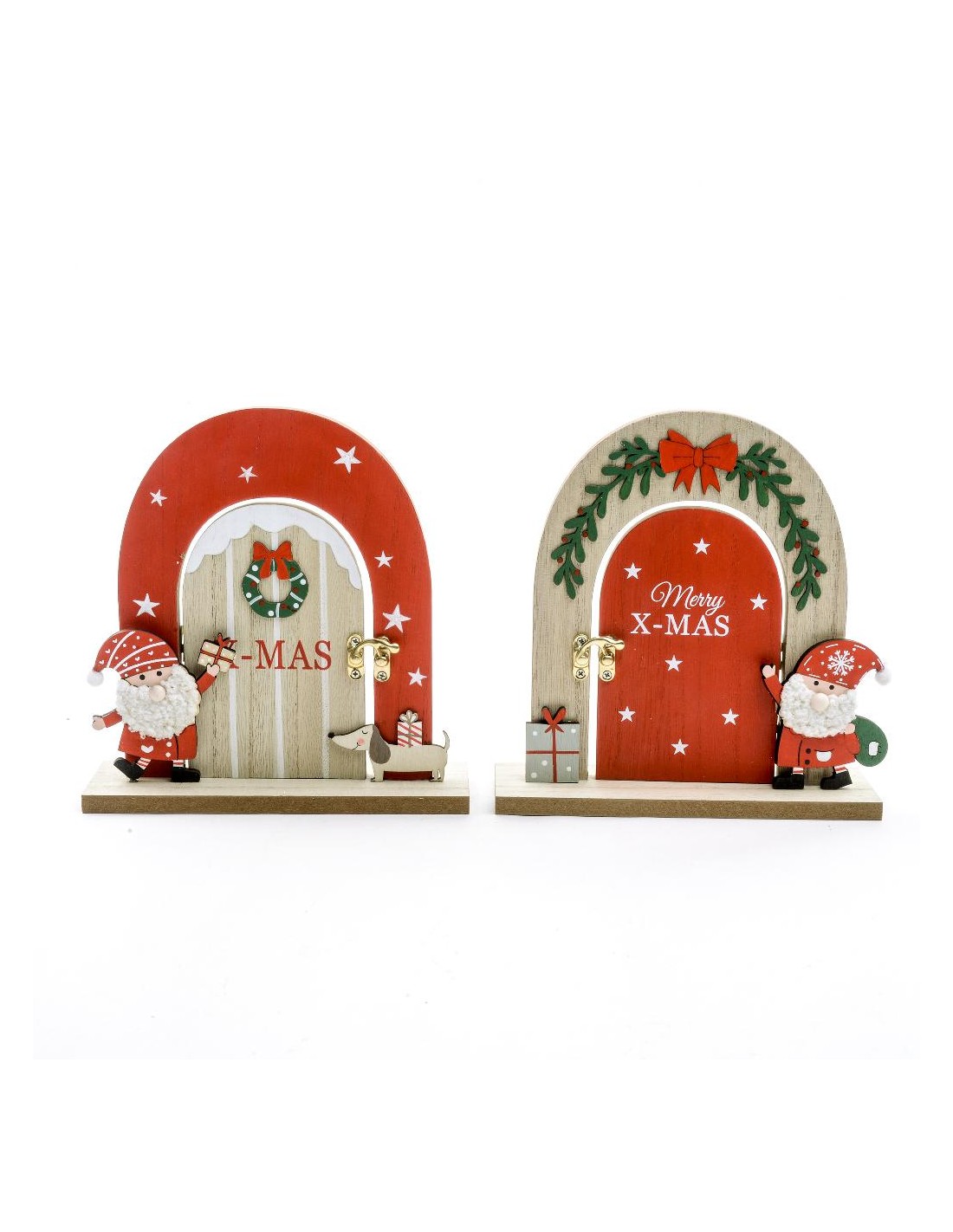 DECORAZIONE PORTA LEGNO 19X19CM ASSORTITO