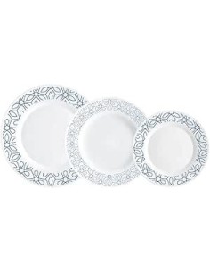 SERVIZI TAVOLA: vendita online TOLEDO SERVIZIO TAVOLA DA 18 PEZZI RICAMI BLU BORMIOLI ROCCO in offerta 2