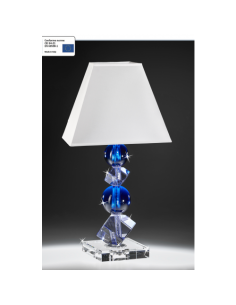 Lume in Cristallo Blu e Lilla – Ranoldi | Shopincasa.it