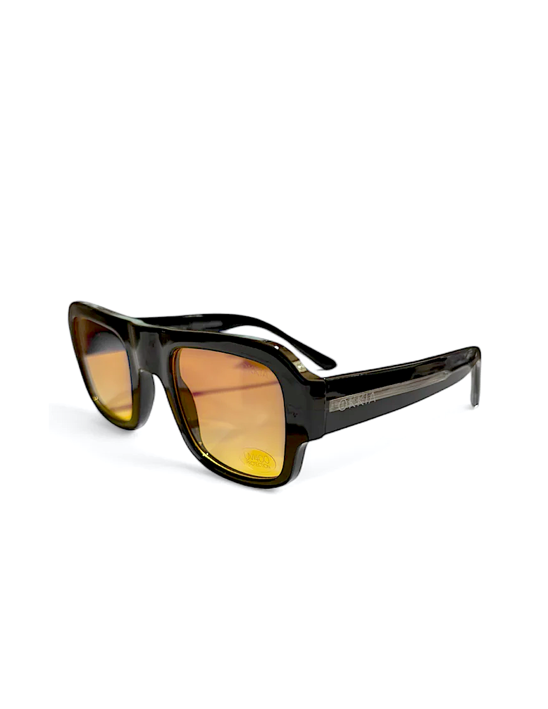 OCCHIALE DA SOLE ATENE TRASPARENTE NERO-ORANGE GRADIENT